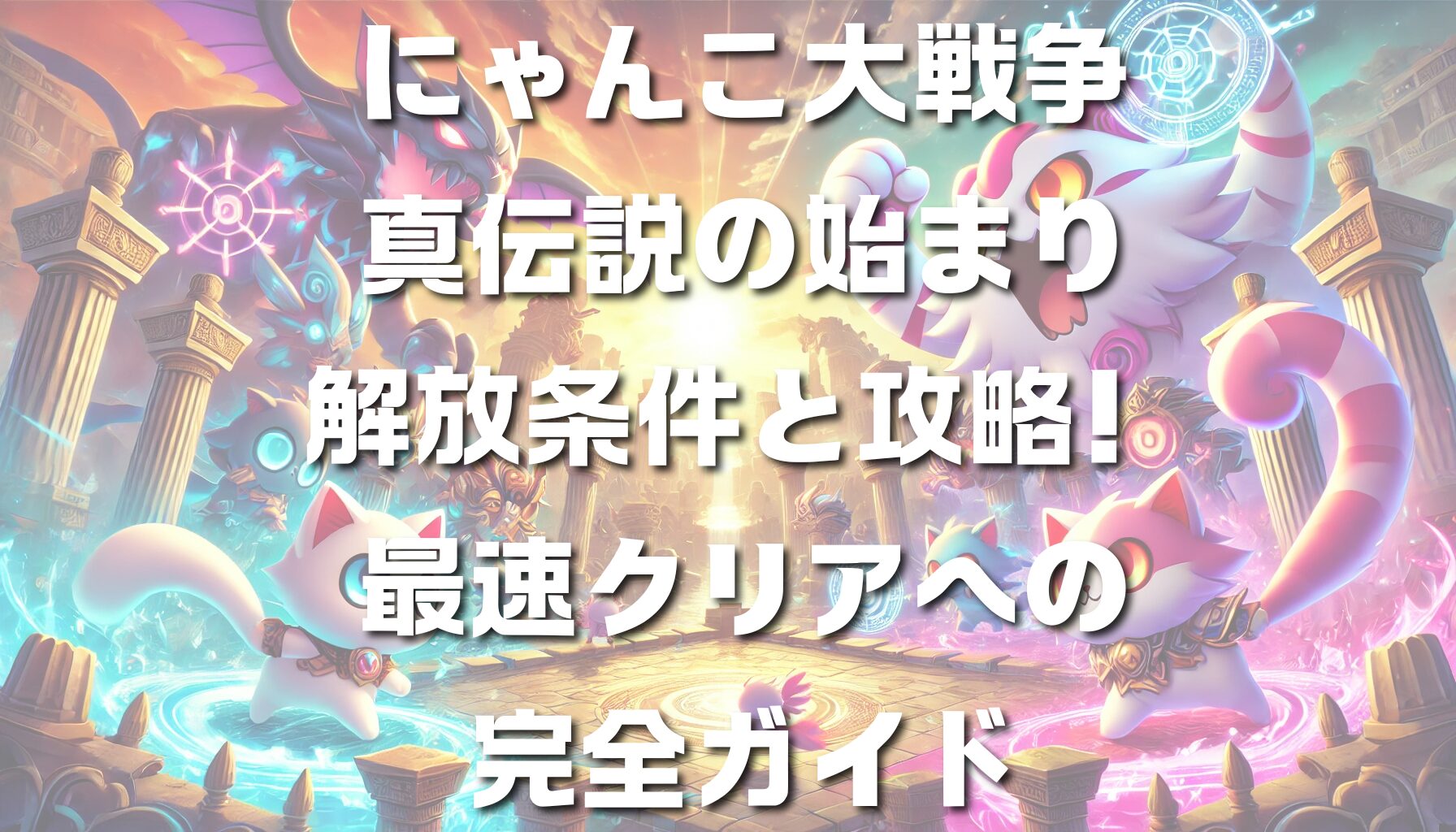 にゃんこ大戦争 真伝説の始まり解放条件と攻略！最速クリアへの完全ガイド