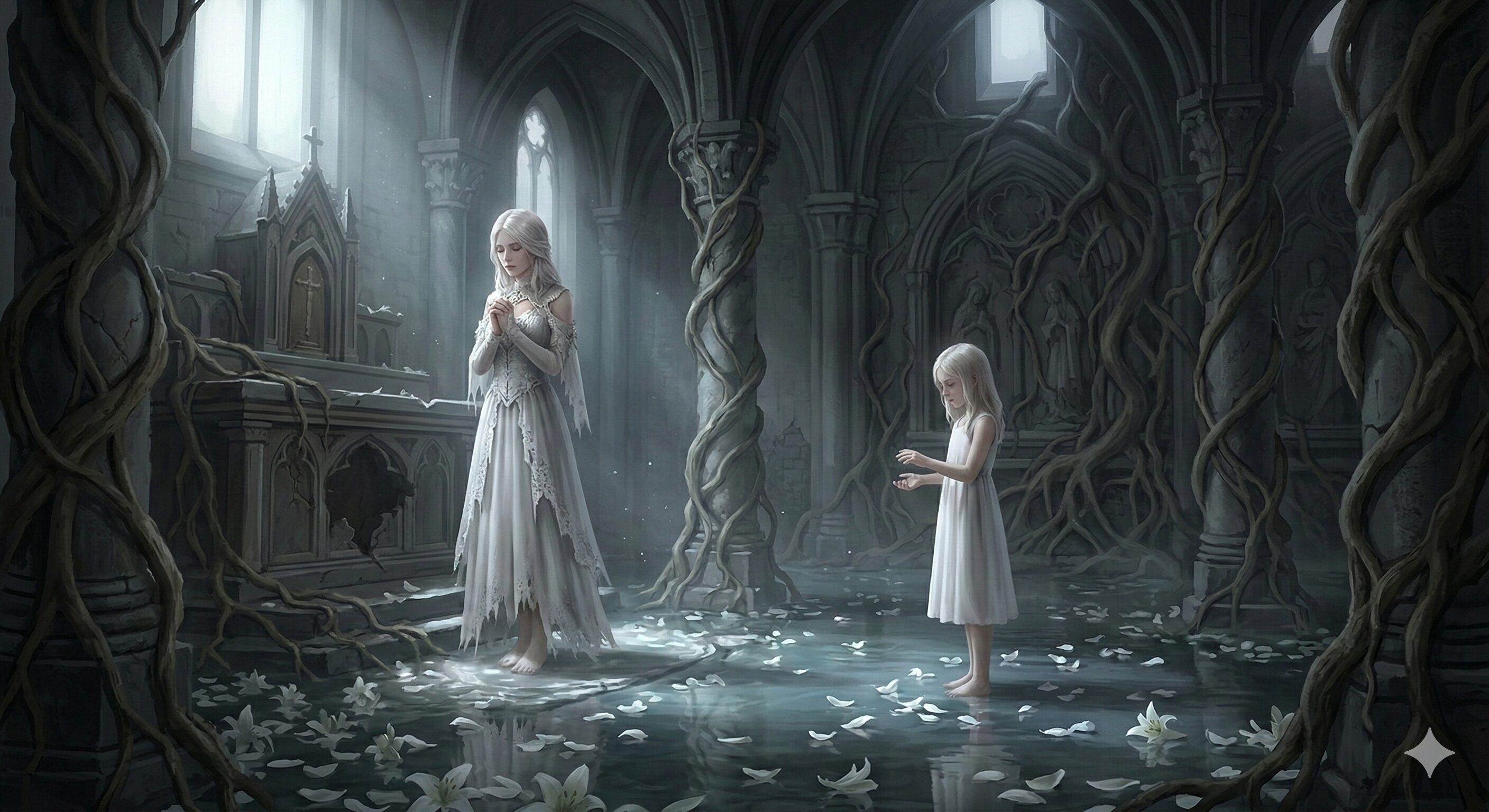 白巫女フリーティアとリリィの関係性