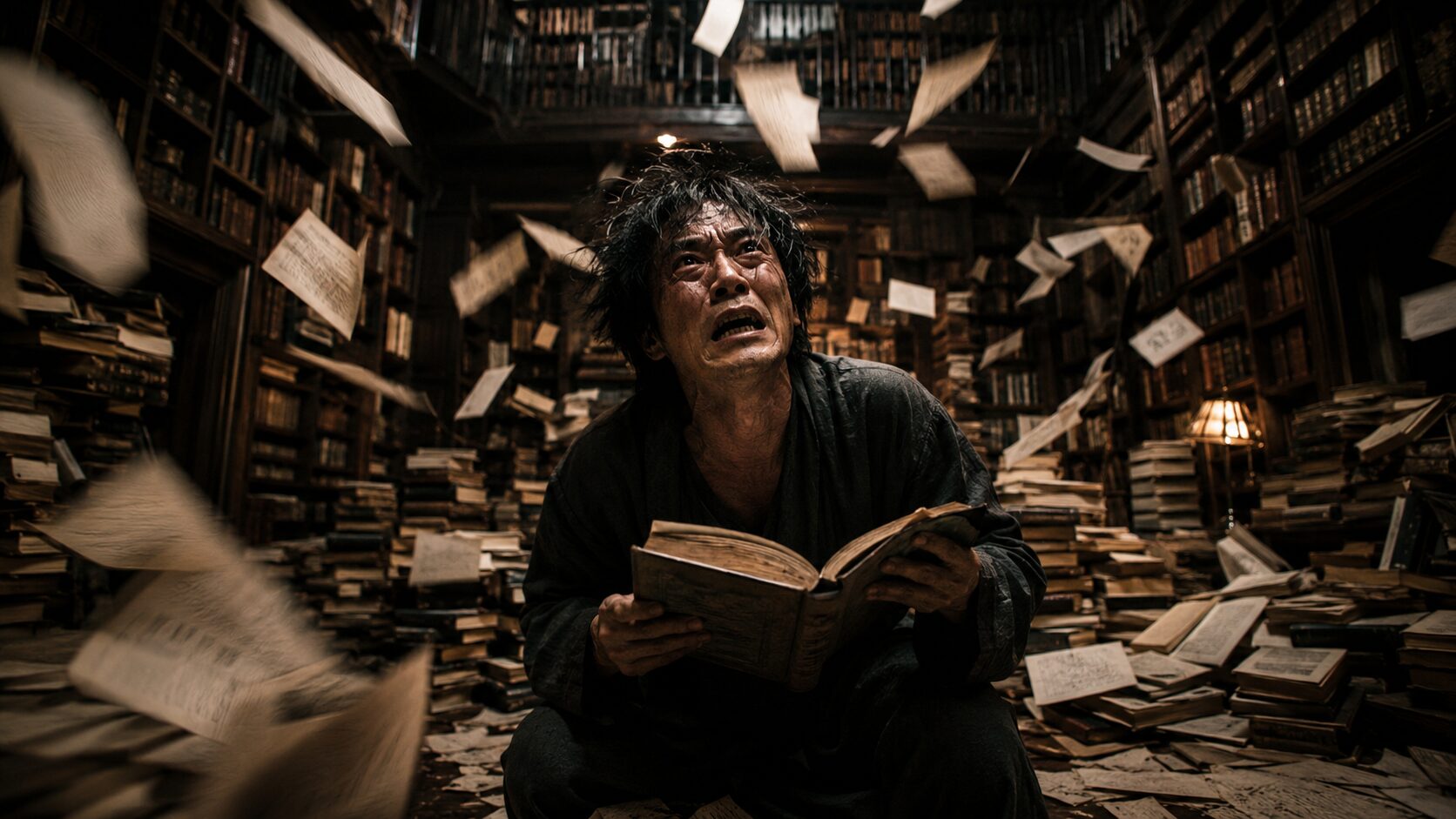 全蔵書を暗記し発狂する五郎
